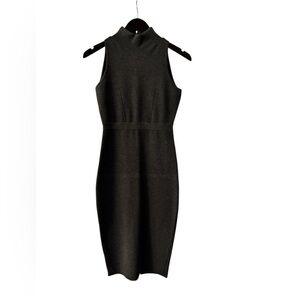 Milly Sleeveless Dress in Charcoal Grey. Size P